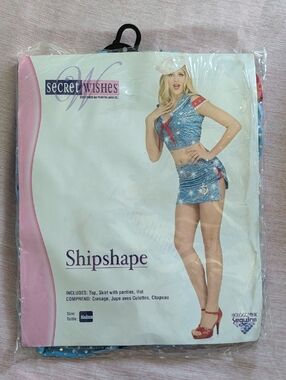 Secret Wishes Shipshape Blue Sequin Sailor Costume